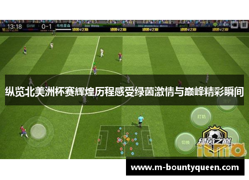 纵览北美洲杯赛辉煌历程感受绿茵激情与巅峰精彩瞬间